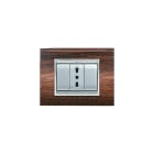 ELETTROCANALI - ETNECL3083LS PLACCA NEWPRESTIGE 3 MOD.LEGNO SCURO