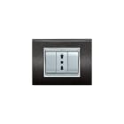 ELETTROCANALI SRL - ETNECL3083NG PLACCA NEWPRESTIGE 3 MOD.NERO GLITTERING