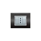 ELETTROCANALI - ETNECL3083NG PLACCA NEWPRESTIGE 3 MOD.NERO GLITTERING
