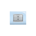 ELETTROCANALI SRL - ETNECL3083PA PLACCA NEWPRESTIGE 3 MOD.AZZURRO PAST.