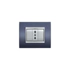 ELETTROCANALI SRL - ETNECL3083V-CZ PLACCA NEWPRESTIGE 3 MOD.VULC.CARTA ZUC.