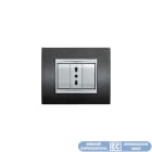 ELETTROCANALI - ETNECL3087V-GN PLACCA NEWPRESTIGE 7 MOD.VULC.GRIGIO N.
