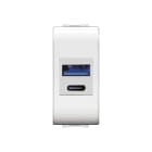 ELETTROCANALI SRL - ETNECL4081ACWH Alim. USB MyLife TIPO A/C inc. 5Vdc 3A b