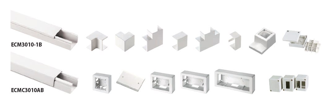 ELETTROCANALI SRL - ETNECMC3010B MINICANALE COP. FRONT. 30X10 BIANCO 2SCO