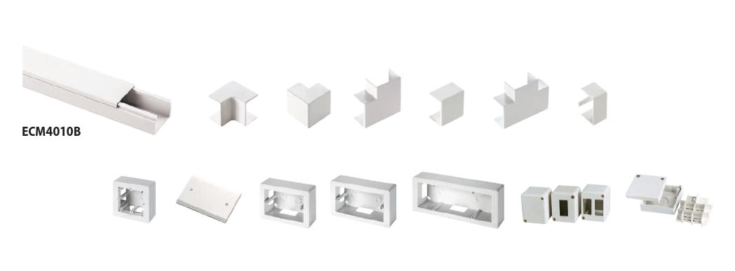ELETTROCANALI SRL - ETNECTT4010B TAPPO TERM. MINICANALE DIM. 40X10 BIANCO