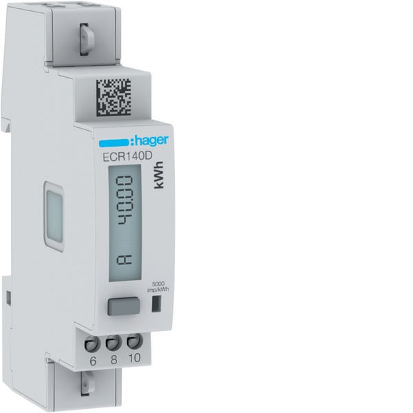 HAGER - HAGECR140D CONTATORE 1F DIR 40A MODBUS MID 1M