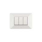 ELETTROCANALI SRL - ETNECSE9803WH PLACCA EASY 3 MODULI BIANCO