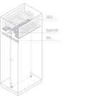 ABB SPA - ABBEE0680 SEGREGAZIONE BARRE ORIZZ.600X800MM(LXP)