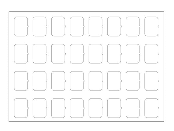 EELECTRON SPA - EEX9025ISA-1 FOGLIO ICONE-SET A-BIANCO-32 ICONE