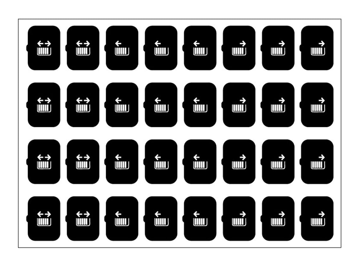 EELECTRON SPA - EEX9025ISE-3 FOGLIO ICONE-SET E-NERO-32 ICONE
