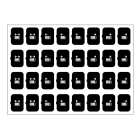 EELECTRON SPA - EEX9025ISE-3 FOGLIO ICONE-SET E-NERO-32 ICONE