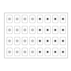 EELECTRON SPA - EEX9025ISF-1 FOGLIO ICONE-SET F-BIANCO-32 ICONE