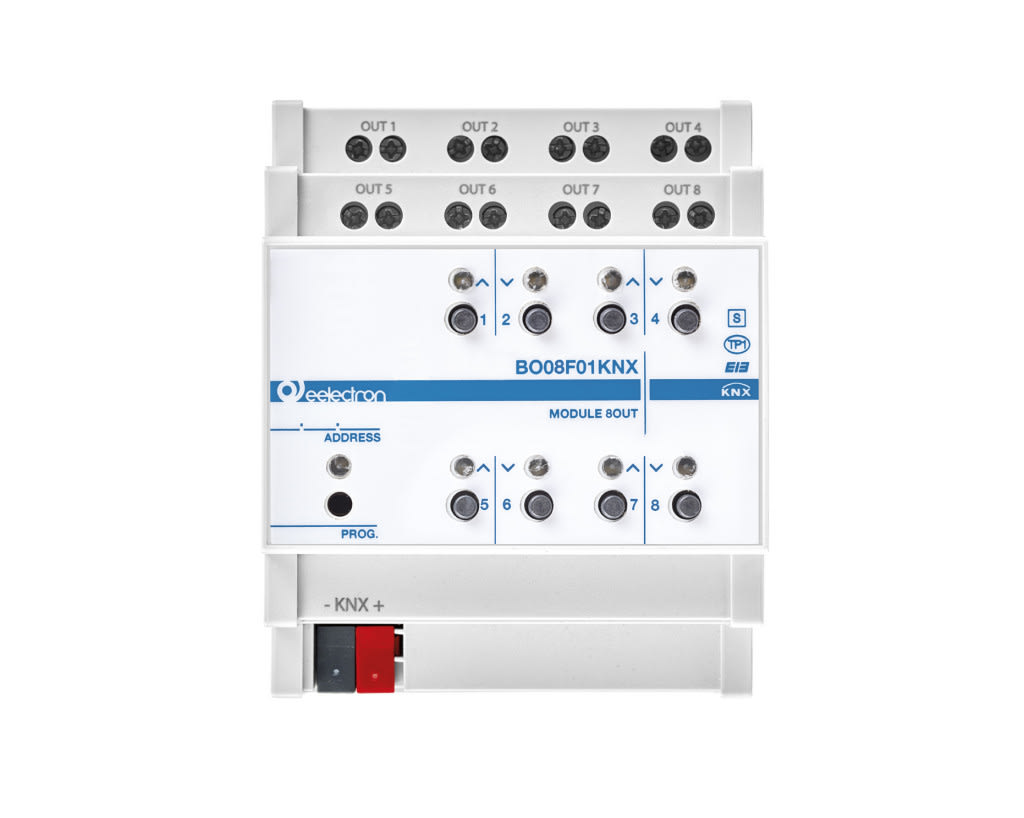 EELECTRON SPA - EEXBO08F01KNX MODULO DIN UNIV 8 OUT PLUS