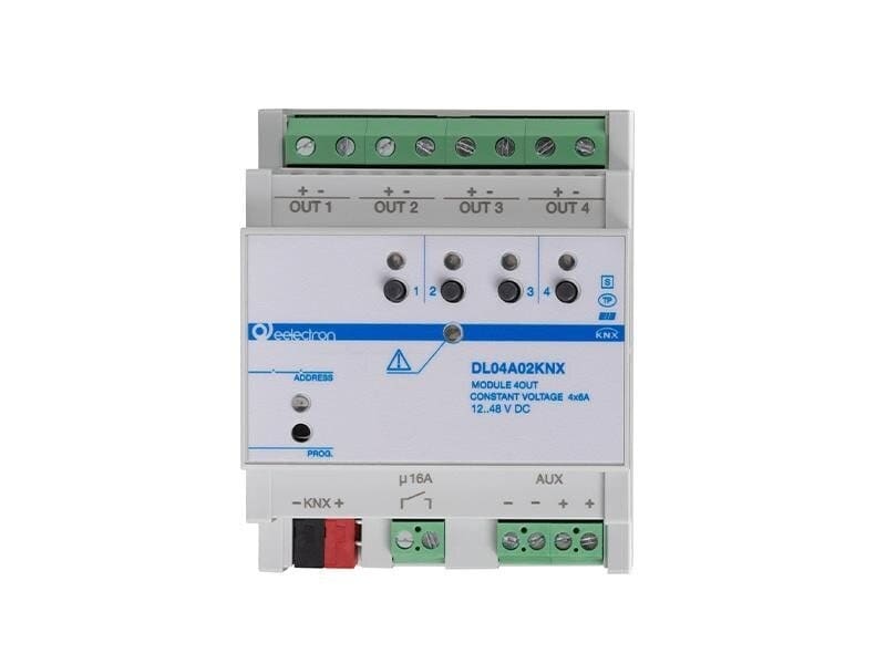 EELECTRON SPA - EEXDL04A02KNX DIMMER LED 4 CANALI - RGB/BIANCO NEW