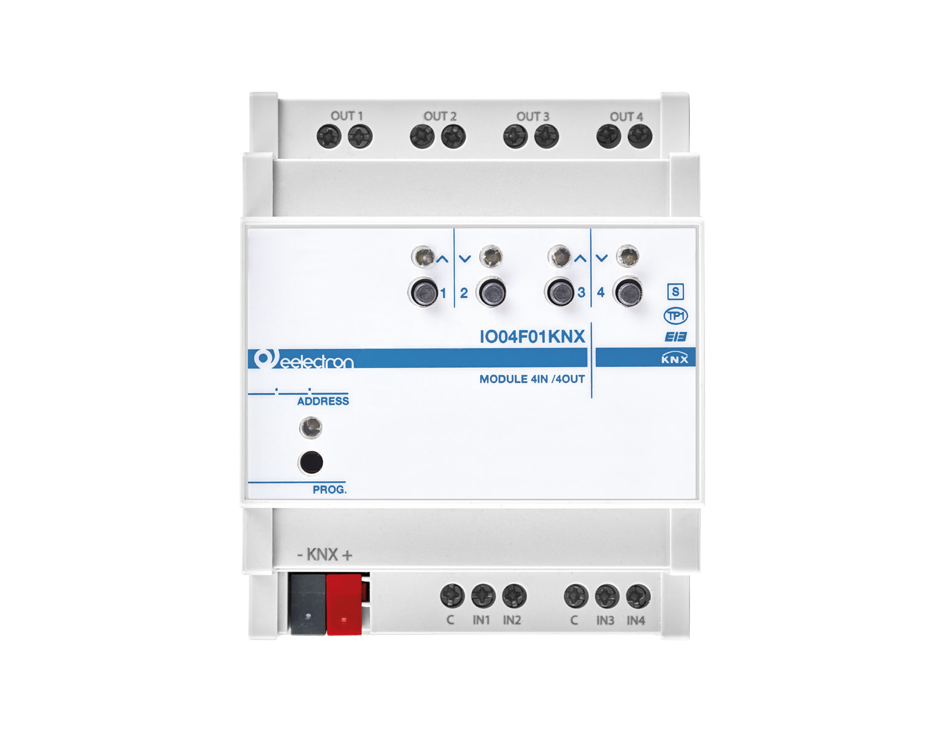 EELECTRON SPA - EEXIO08F01KNX MODULO DIN UNIV 8 IN/8 OUT PLUS