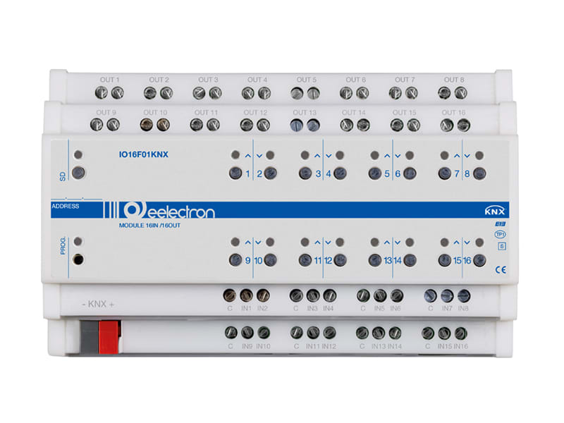 EELECTRON SPA - EEXIO16F01KNX MODULO DIN UNIV. 16 IN/16OUT PLUS