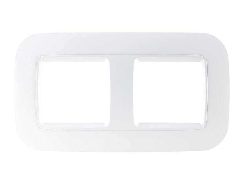 EELECTRON SPA - EEXSK05A01ACC PLACCA DOPPIA 2 MODULI BIANCO