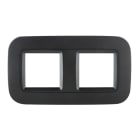 EELECTRON SPA - EEXSK05A03ACC PLACCA DOPPIA 2 MODULI NERO