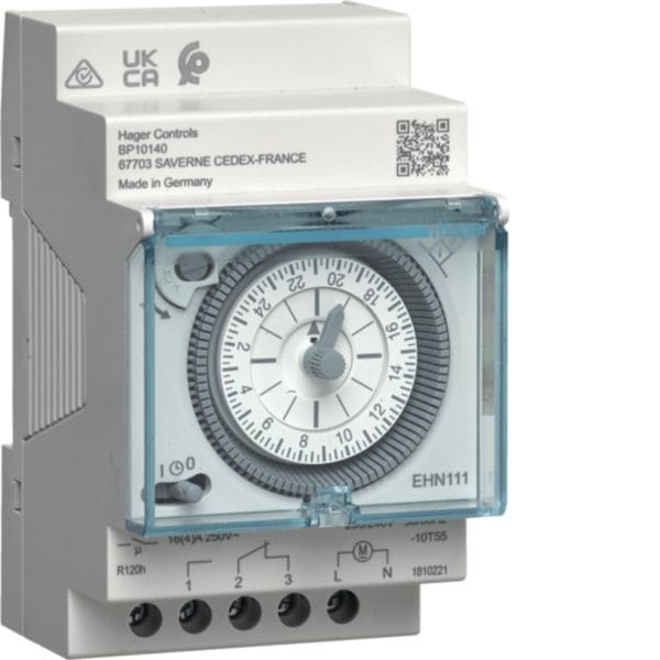 HAGER - HAGEHN111 INTERR. ORARIO GIORN CON RISERVA 1SC 3M
