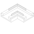 ELCOM SRL - EOW14667 KIT 10PZ CONN. 90? STRIP-STRIP 10MM