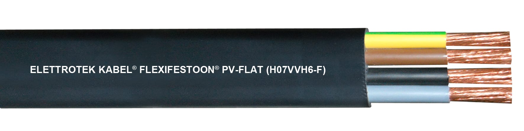 ELETTROTEK KABEL SPA - EKB03050E72041M25 PV-FLAT H07VVH6-F BLACK 4G2.50