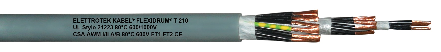 ELETTROTEK KABEL SPA - EKB04110G40121A20 TRACK T210 GREY 12GAWG20