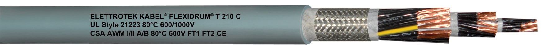 ELETTROTEK KABEL SPA - EKB04120G40051A19 TRACK T210C GREY 5GAWG19