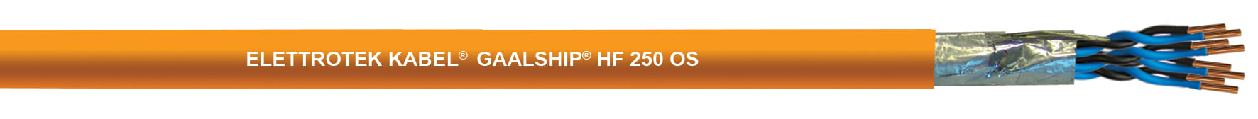 ELETTROTEK KABEL SPA - EKB11040CGX022M07 MARINE HF 250 OS ORANGE 2X2X0.75