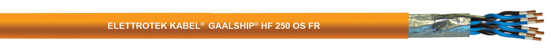 ELETTROTEK KABEL SPA - EKB11050CGX022M07 MARINE HF 250 OS FR ORANGE 2X2X0.75