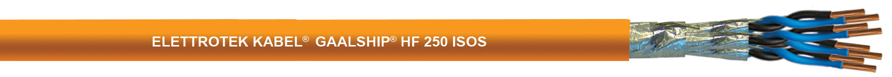 ELETTROTEK KABEL SPA - EKB11120CGX022M07 MARINE HF 250 ISOS ORANGE 2X2X0.75