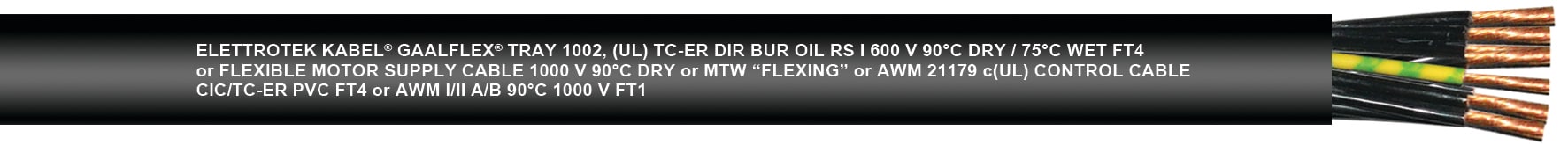 ELETTROTEK KABEL SPA - EKB32230H70251A16 TRAY 1002 BLACK 25GAWG16