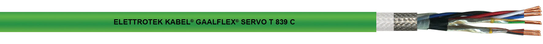 ELETTROTEK KABEL SPA - EKB37140CE4042A24 SERVO T 839 C GREEN 4X2XAWG24