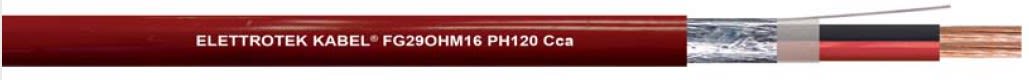 ELETTROTEK KABEL SPA - EKB49380BRM020M10B1 FG29OHM16 PH 120 RED 2X1 DRUM1000