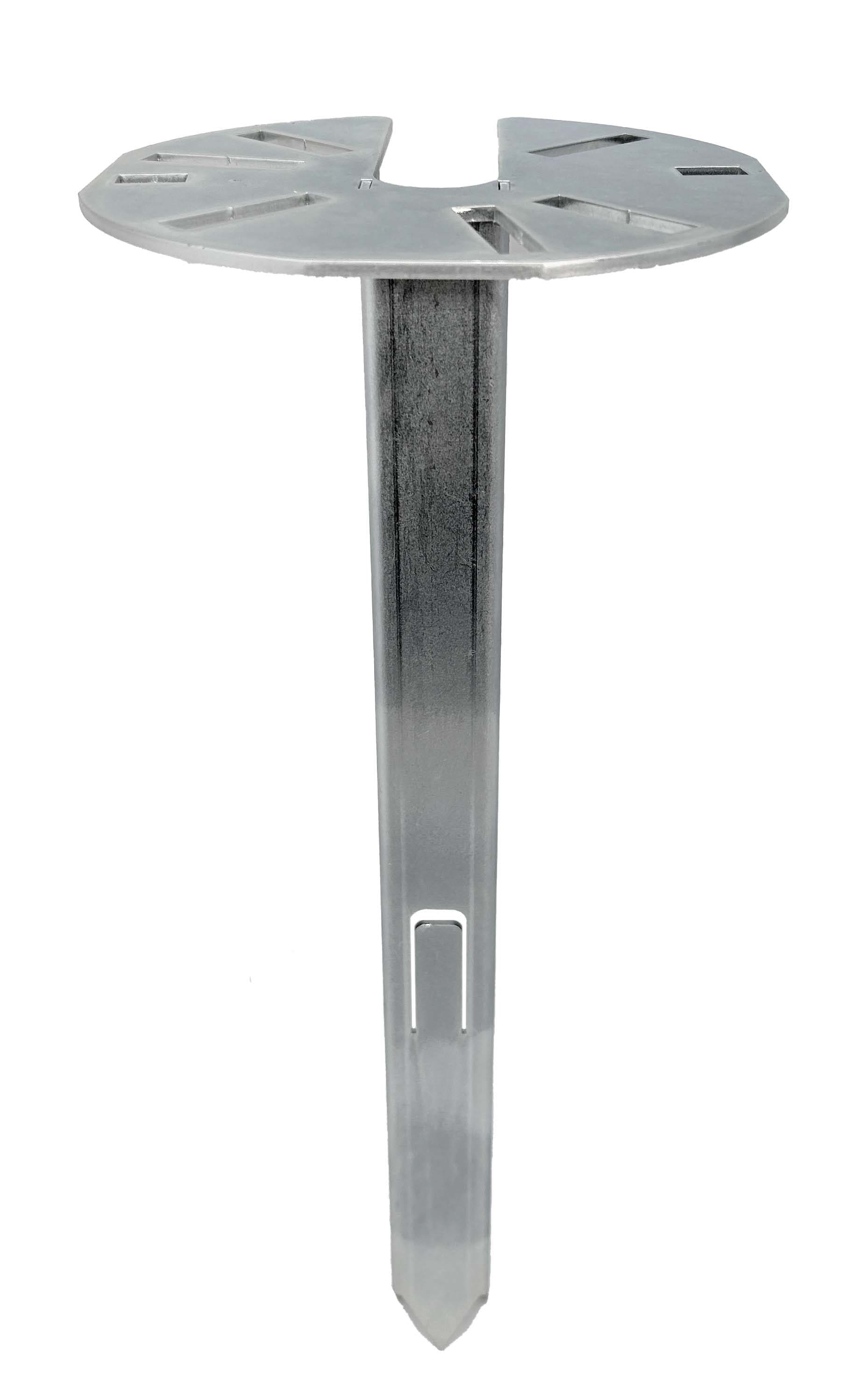UNIERRE SRL-UNISTAB - URREL1312FZ PIANTONE ACCIAIO H380MM-BASE D.155MM-PAL