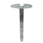 UNIERRE SRL-UNISTAB - URREL1312FZ PIANTONE ACCIAIO H380MM-BASE D.155MM-PAL