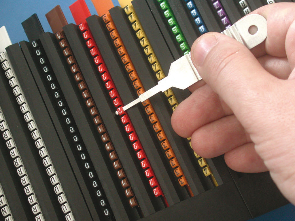 CEMBRE SPA - CEM23129-1 ELEMENTO DI SIGLATURA, IN POLIAMMIDE 6.6, PER TUBETTI PM