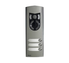 VIMAR SPA - VIW1223 PLACCA A/V 2M IK10 3 TASTI ACCIAIO