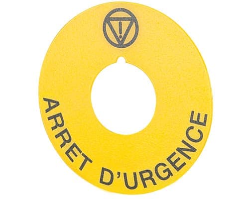 NEW ELFIN SRL - NEW020D36 TARGH.GIALLA 60 ARRET D URGENCE