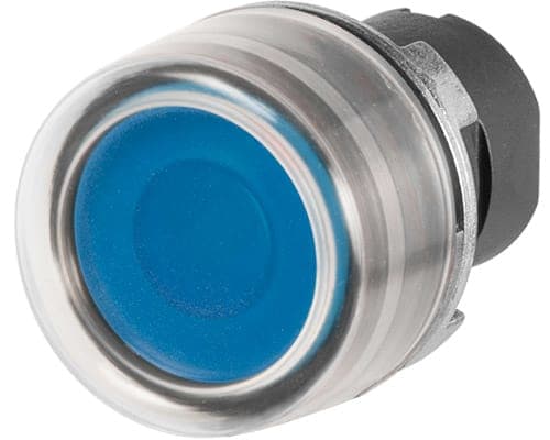 NEW ELFIN SRL - NEW020PLICGBL PULSANTE LUM.INT.C.GOMMA BLU