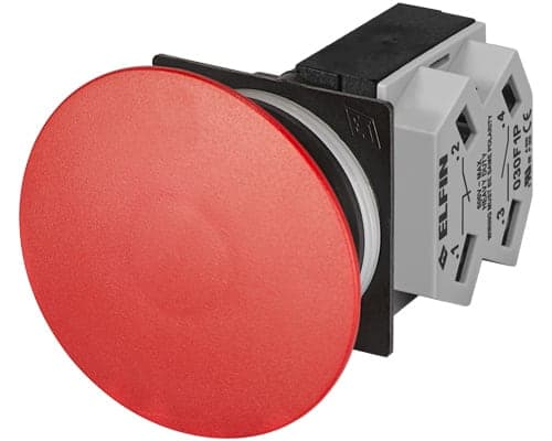 NEW ELFIN SRL - NEW030RFFRF1 PULSANTE FUNGO ROSSO NO+NC