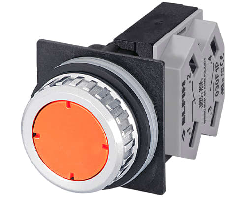 NEW ELFIN SRL - NEW030RIAF1 PULSANTE ARANCIO NO+NC