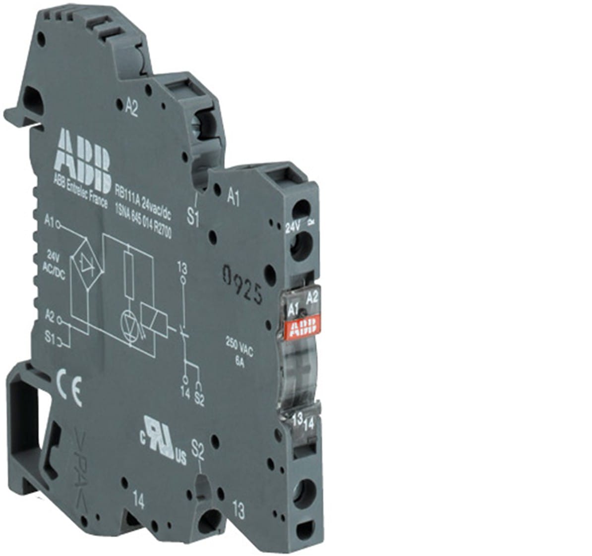 ABB SPA - ABBEN064550501 RELE MOLLA: RBR121A 24VAC/DC - 1SC