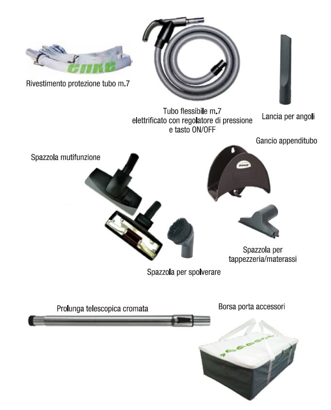 ENKE AIR TECHNOLOGIE - ENKAPK24E.7 KIT ACCESSORI TUBO ELETTR. 7 MT.