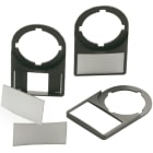 ABB SPA - ABBEO 608 3 MA6-1060 TARGHETTA PLASTICA GRIGIA 44MM