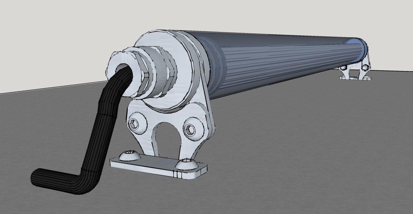 ELCOM SRL - EOW0025S-4CL18 P25 TUBO TRASP. 40? B.C. 25,2W L=1800MM