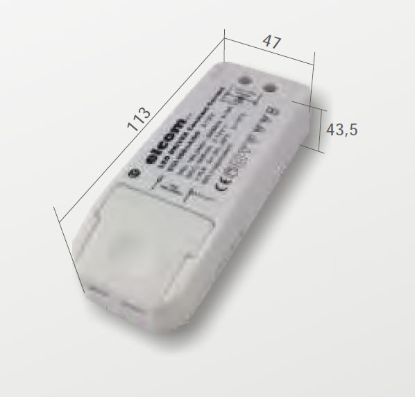 ELCOM SRL - EOW03130 DRIVER 500MA 16W CLASSE II IP20