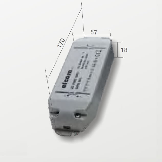 ELCOM SRL - EOW07210 DRIVER 24V 30W CLASSE II IP20 (SN)