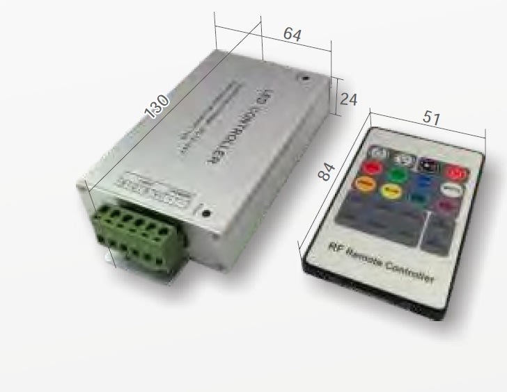 ELCOM SRL - EOW09000 CONTROLLER RGB+TC 12/24V 36/72W