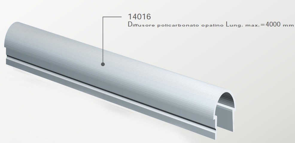 ELCOM SRL - EOW14016-L20 COP.OPALE TONDA 1813/3031 L=2000MM