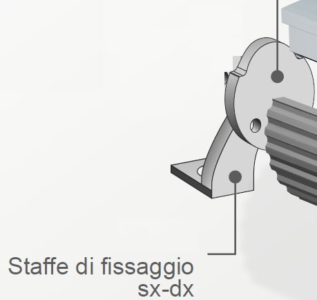 ELCOM SRL - EOW14035-01 STAFFE L SX E DX PER D20 BIANCHE